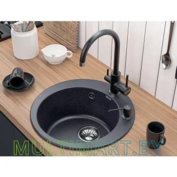 Смеситель Paulmark Essen Es213211-308 (черный) картинка 2